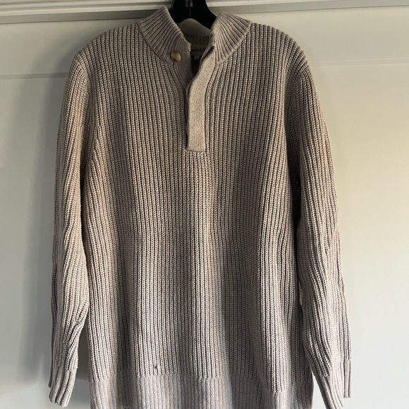 Madewell Button Up Mockneck Sweater - Picture 2 of 5
